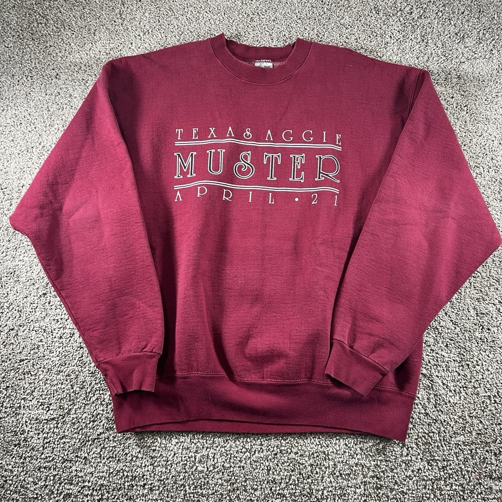 Vintage 90s FOTL Texas Aggie Muster Sweater‎ Adult XL Pullover USA Sweatshirt